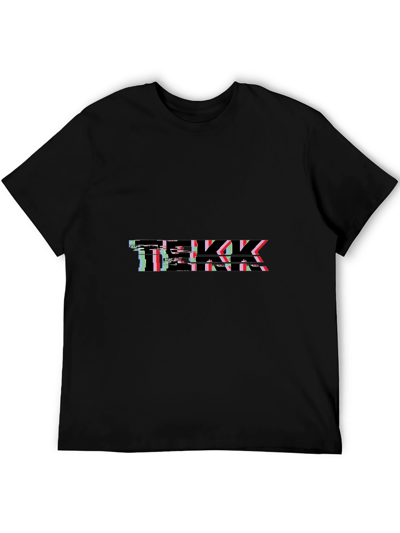 Mens Black Glitch TEKK T-Shirt