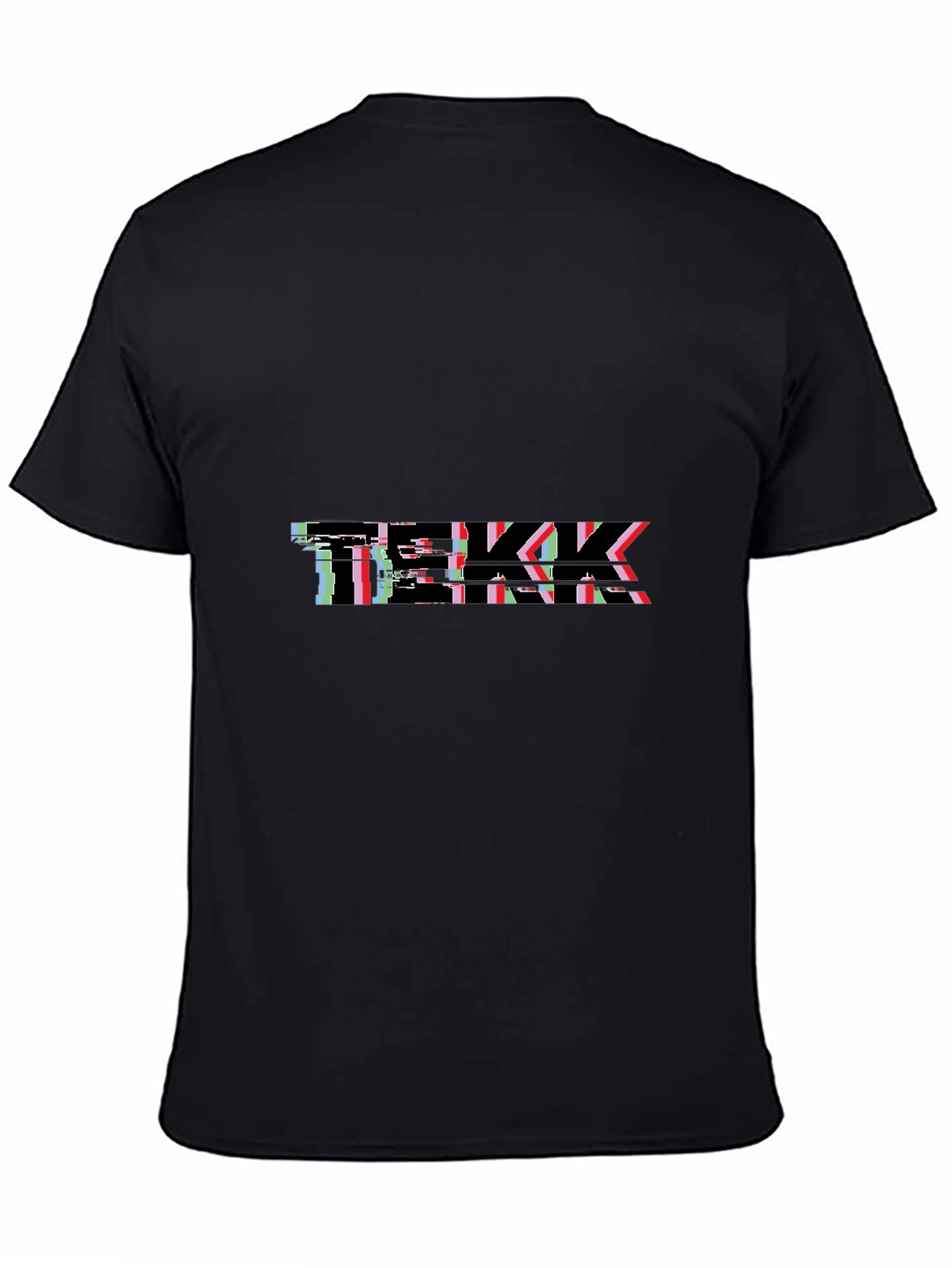 Mens Black Glitch TEKK T-Shirt