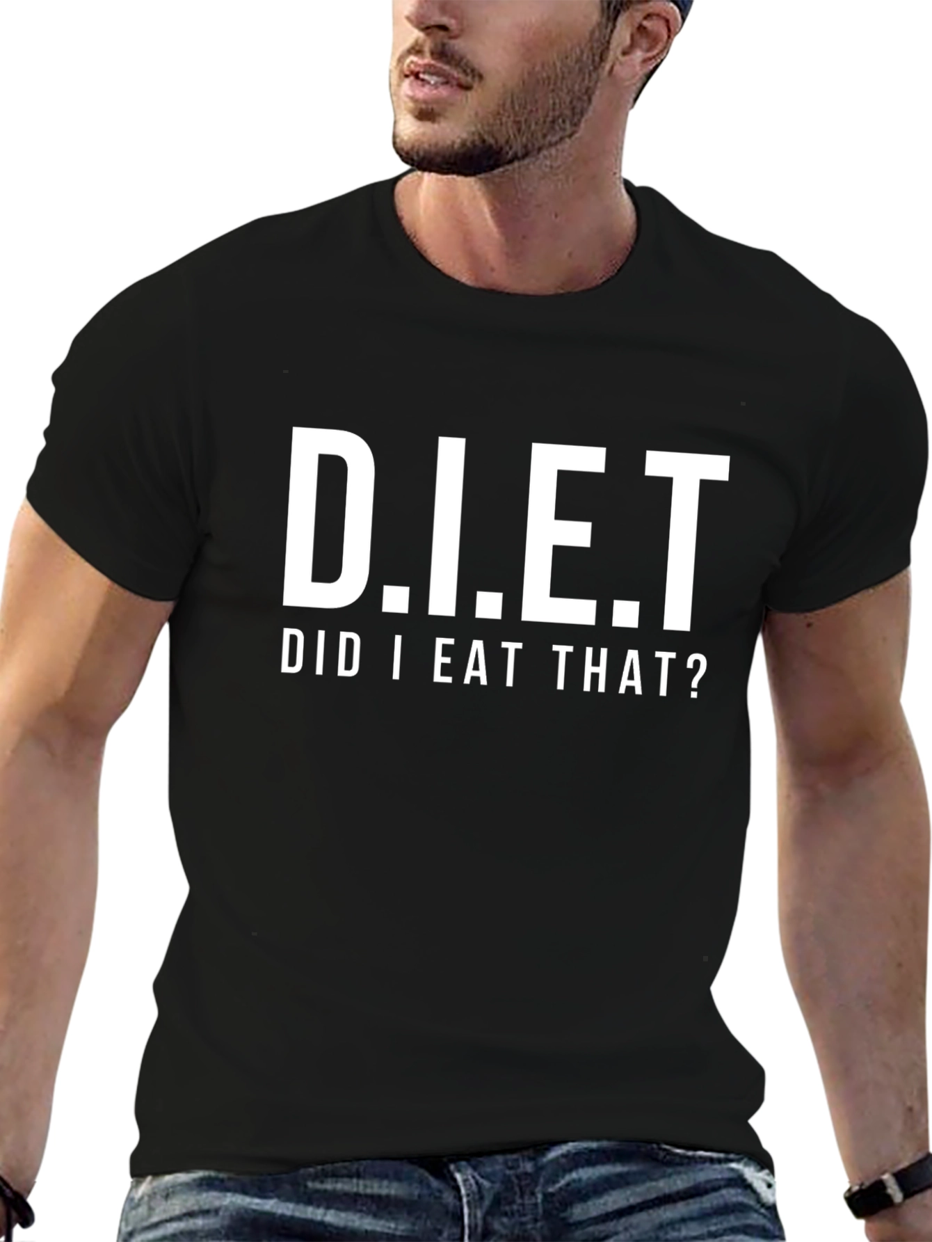 D.I.E.T. Did I Eat That? Funny Graphic T-Shirt