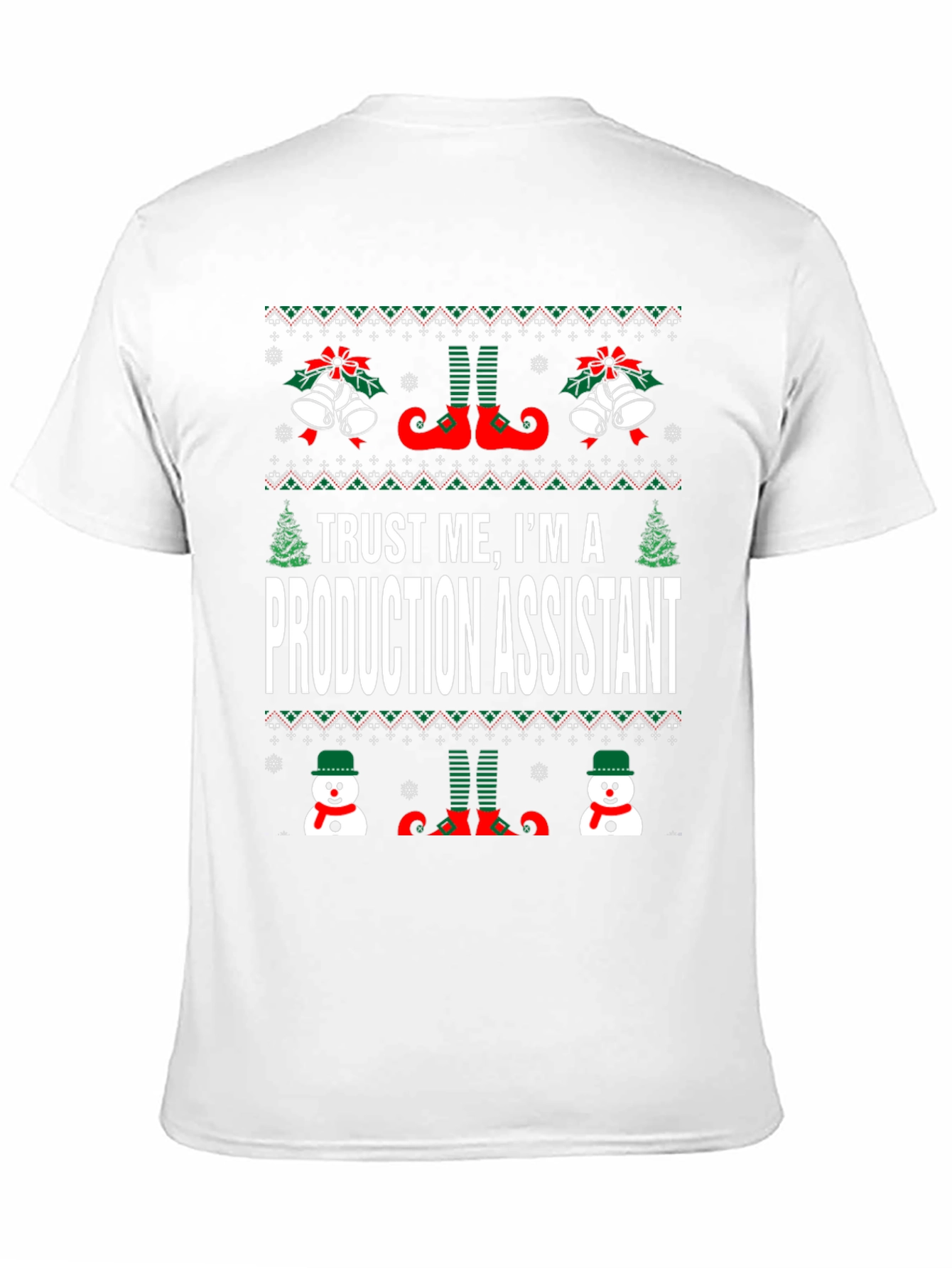 Production Assistant Ugly Christmas T-Shirt