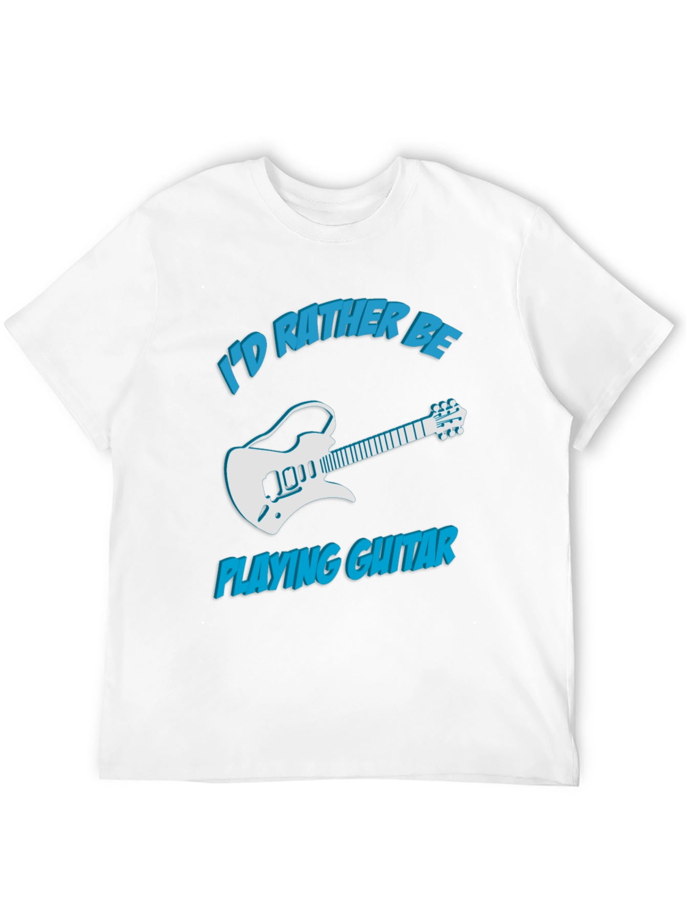 Id Rather Be Playing Guitar Graphic Tee