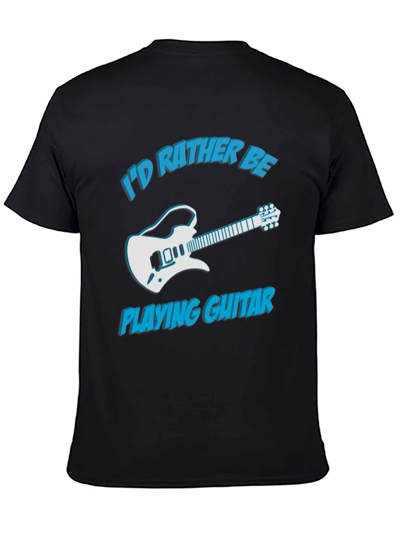 Id Rather Be Playing Guitar Graphic Tee
