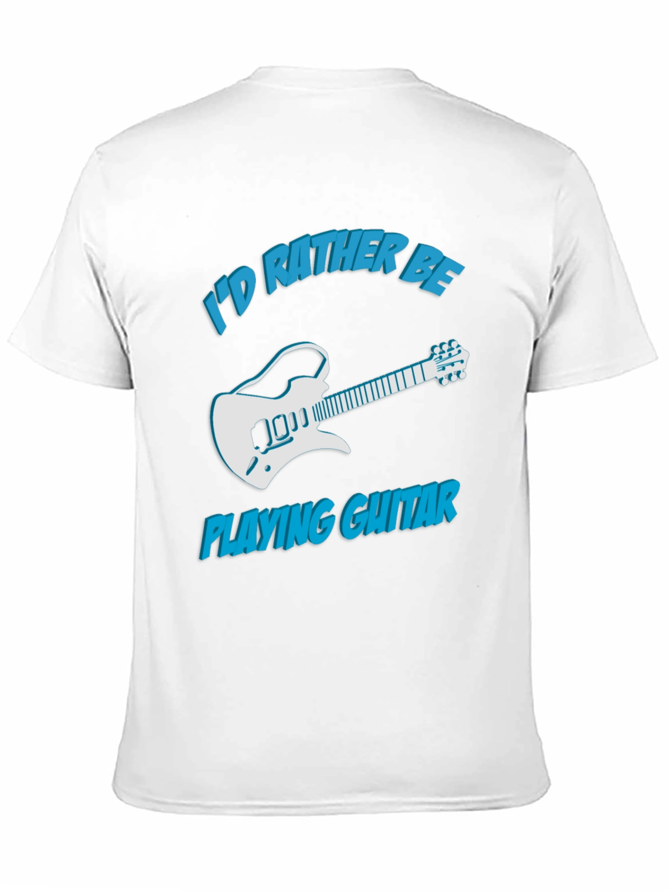 Id Rather Be Playing Guitar Graphic Tee