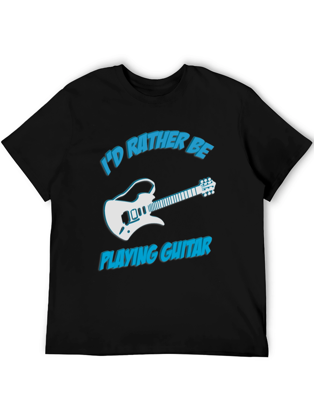 Id Rather Be Playing Guitar Graphic Tee