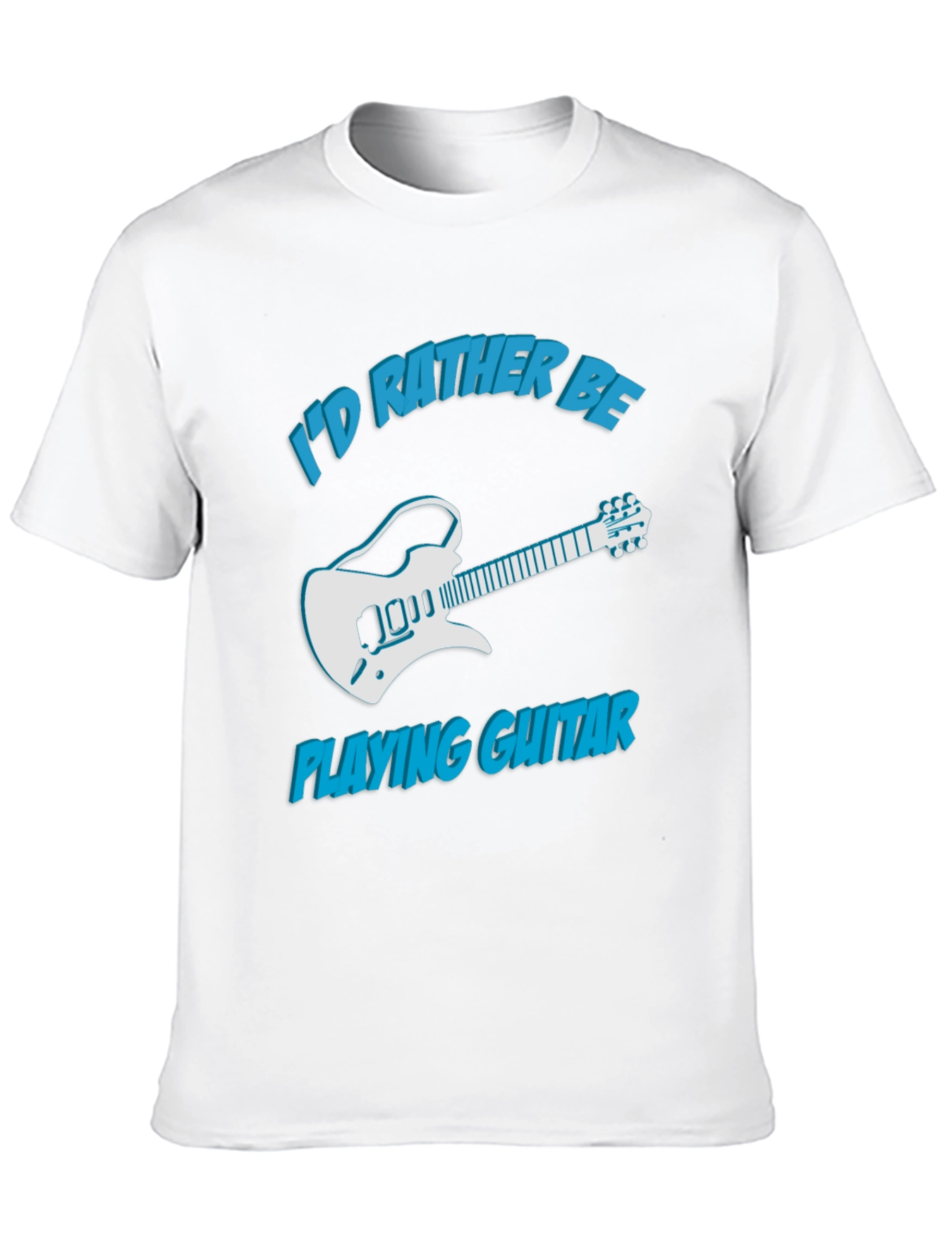 Id Rather Be Playing Guitar Graphic Tee