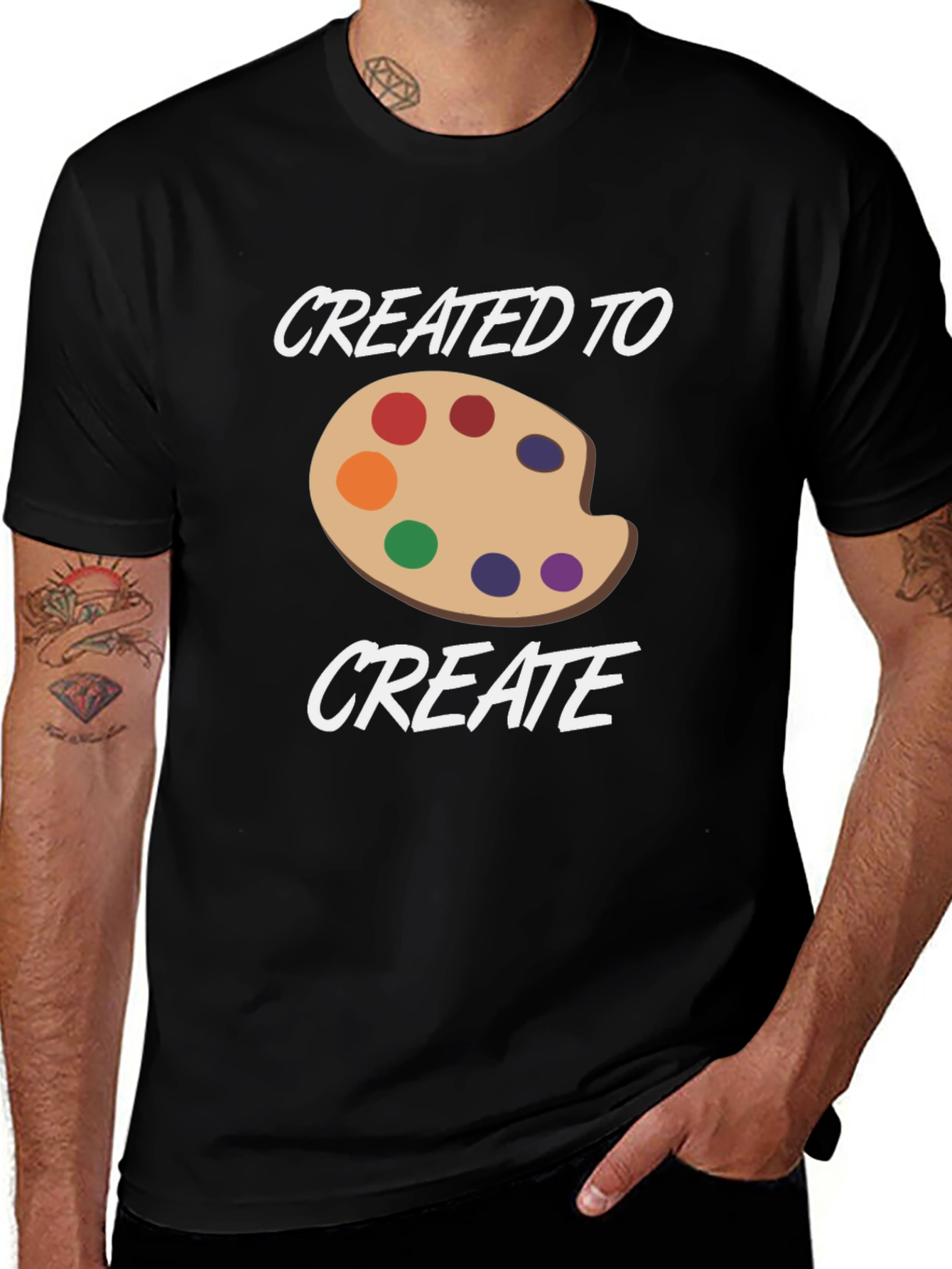 Artist Palette Graphic T-Shirt - Created To Create