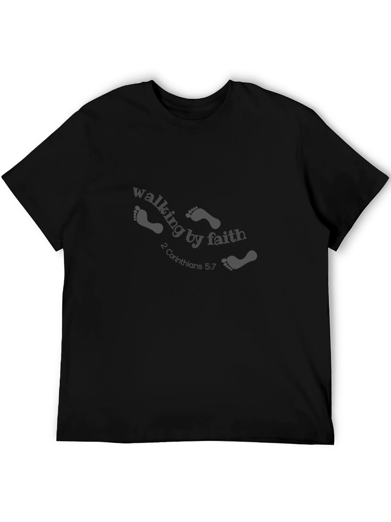Walking By Faith T-Shirt Religious Tee