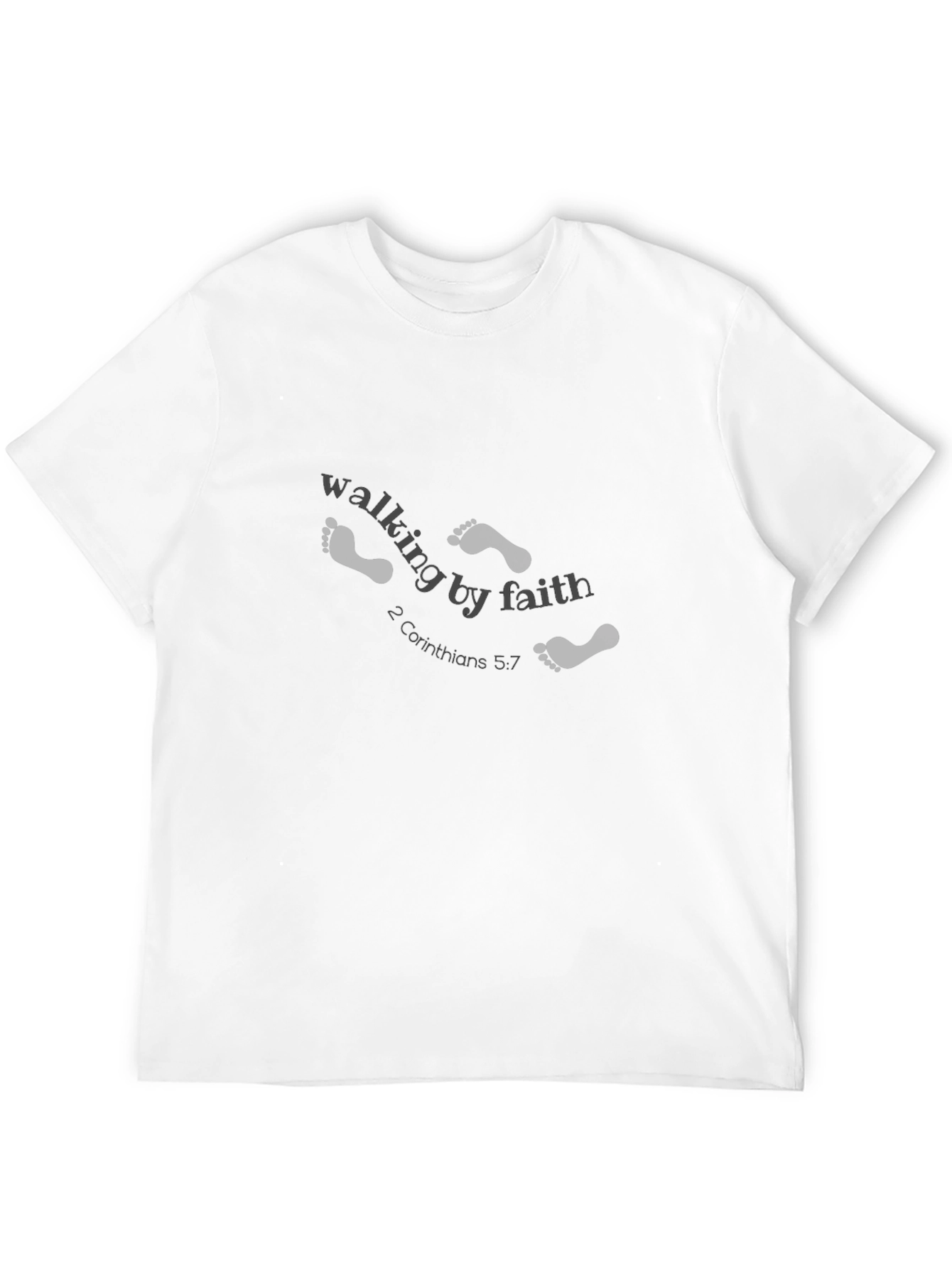 Walking By Faith T-Shirt Religious Tee