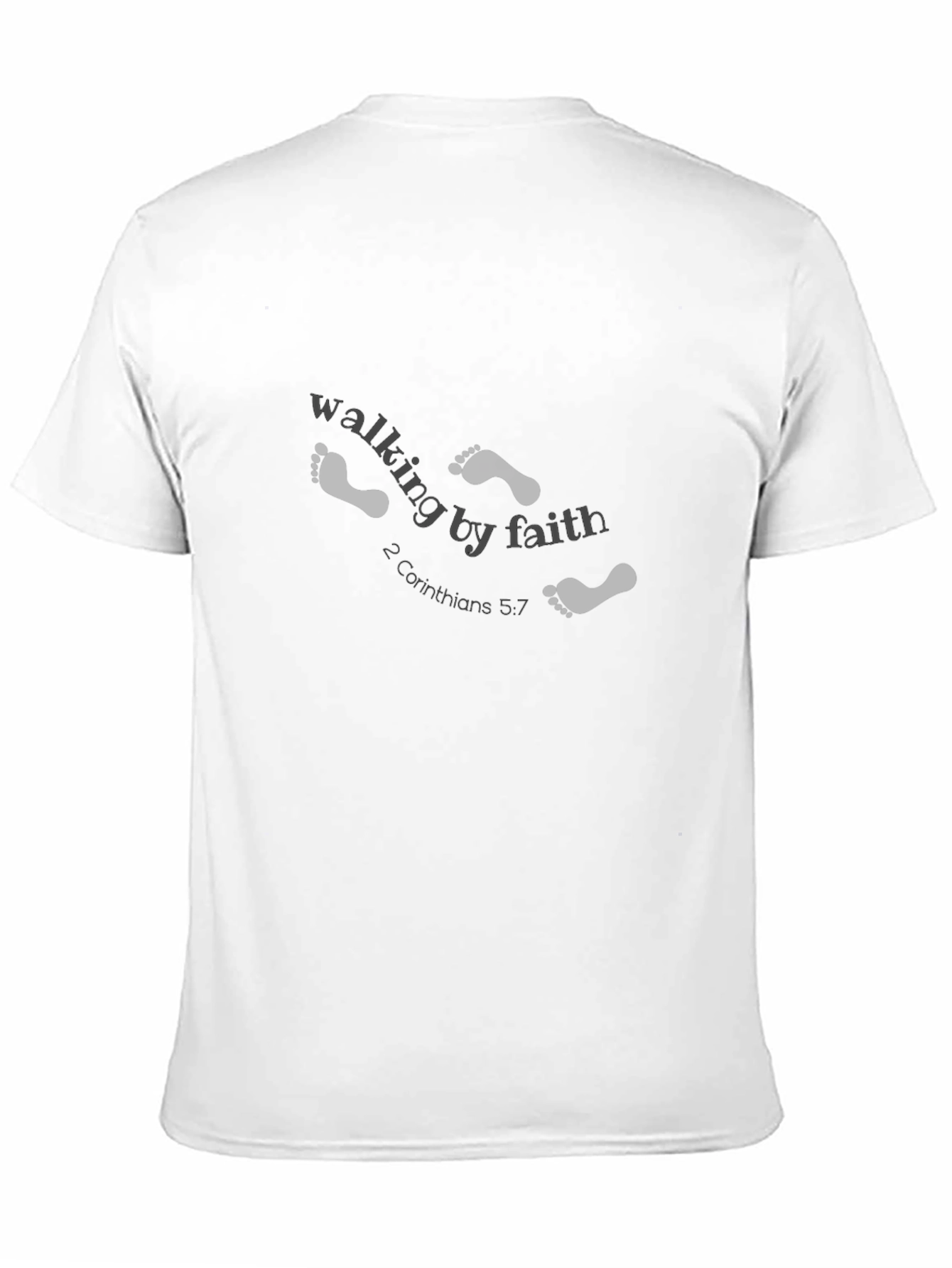 Walking By Faith T-Shirt Religious Tee