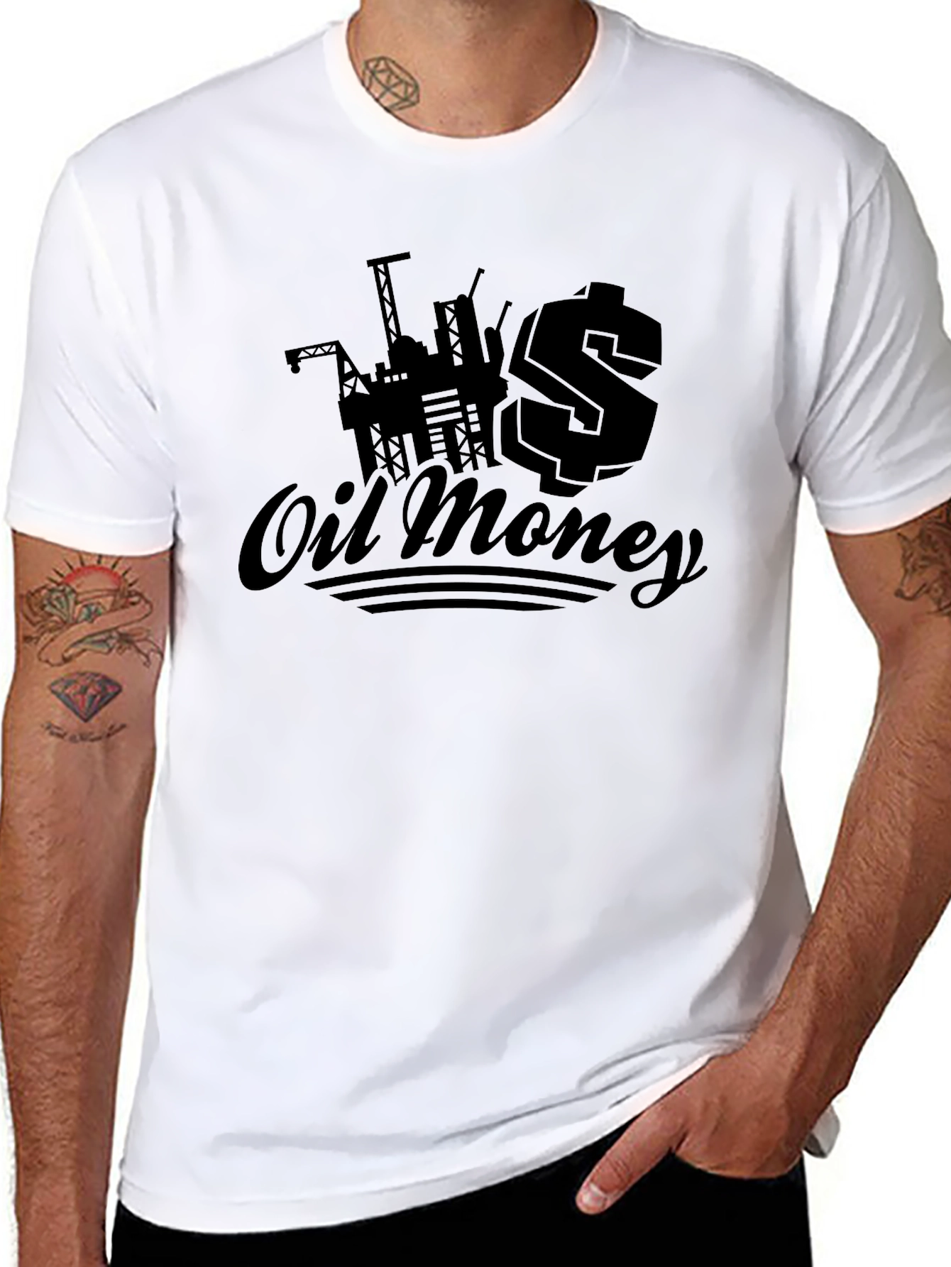 Oil Money Graphic T-Shirt - Bold & Stylish