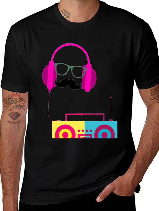 Retro Beats T-Shirt: Cool Boombox Graphic Tee