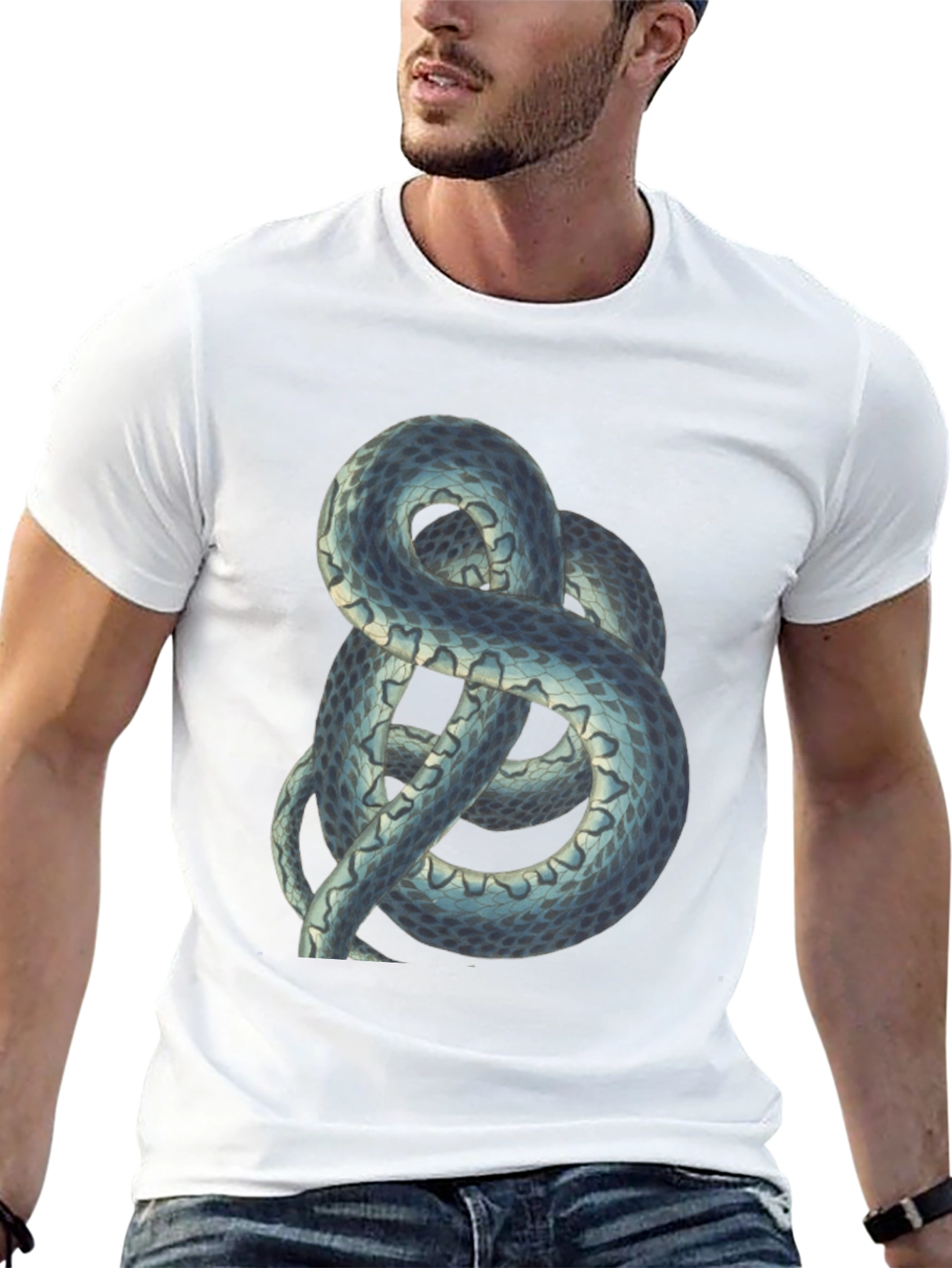 Snake Graphic Tee - Cool Reptile Design