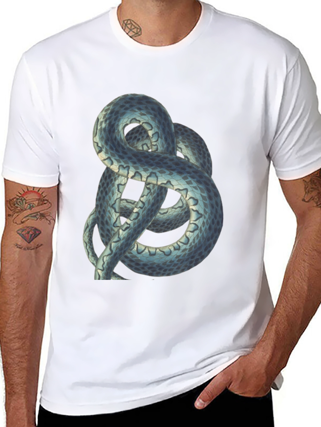 Snake Graphic Tee - Cool Reptile Design