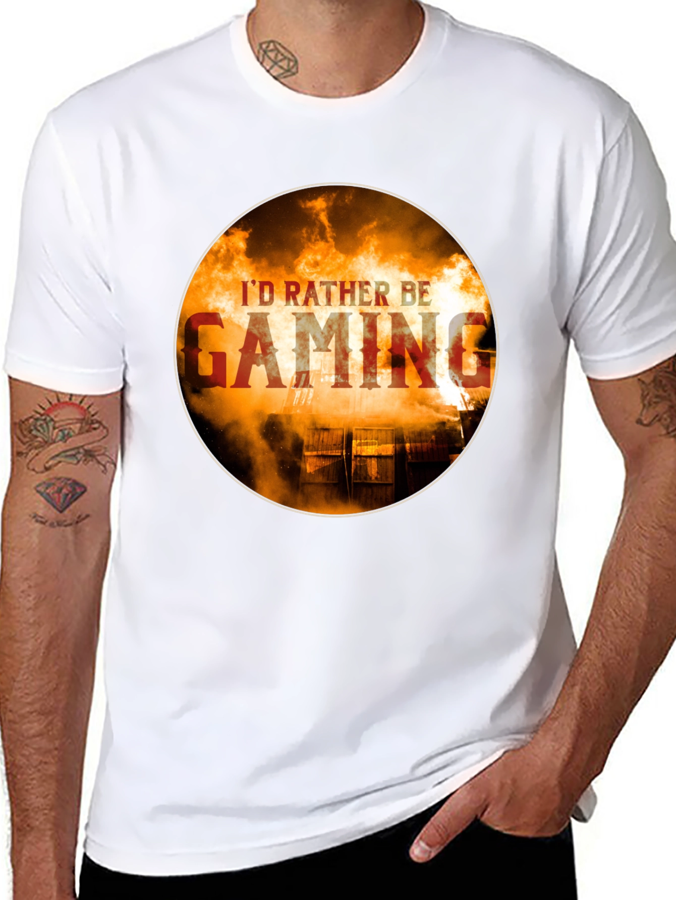 Id Rather Be Gaming T-Shirt - Gamer Style