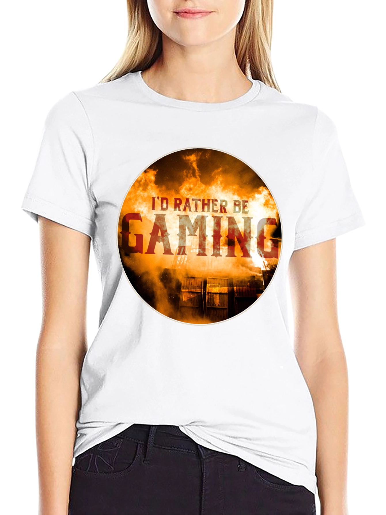 Id Rather Be Gaming T-Shirt - Gamer Style