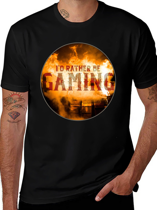 Id Rather Be Gaming T-Shirt - Gamer Style