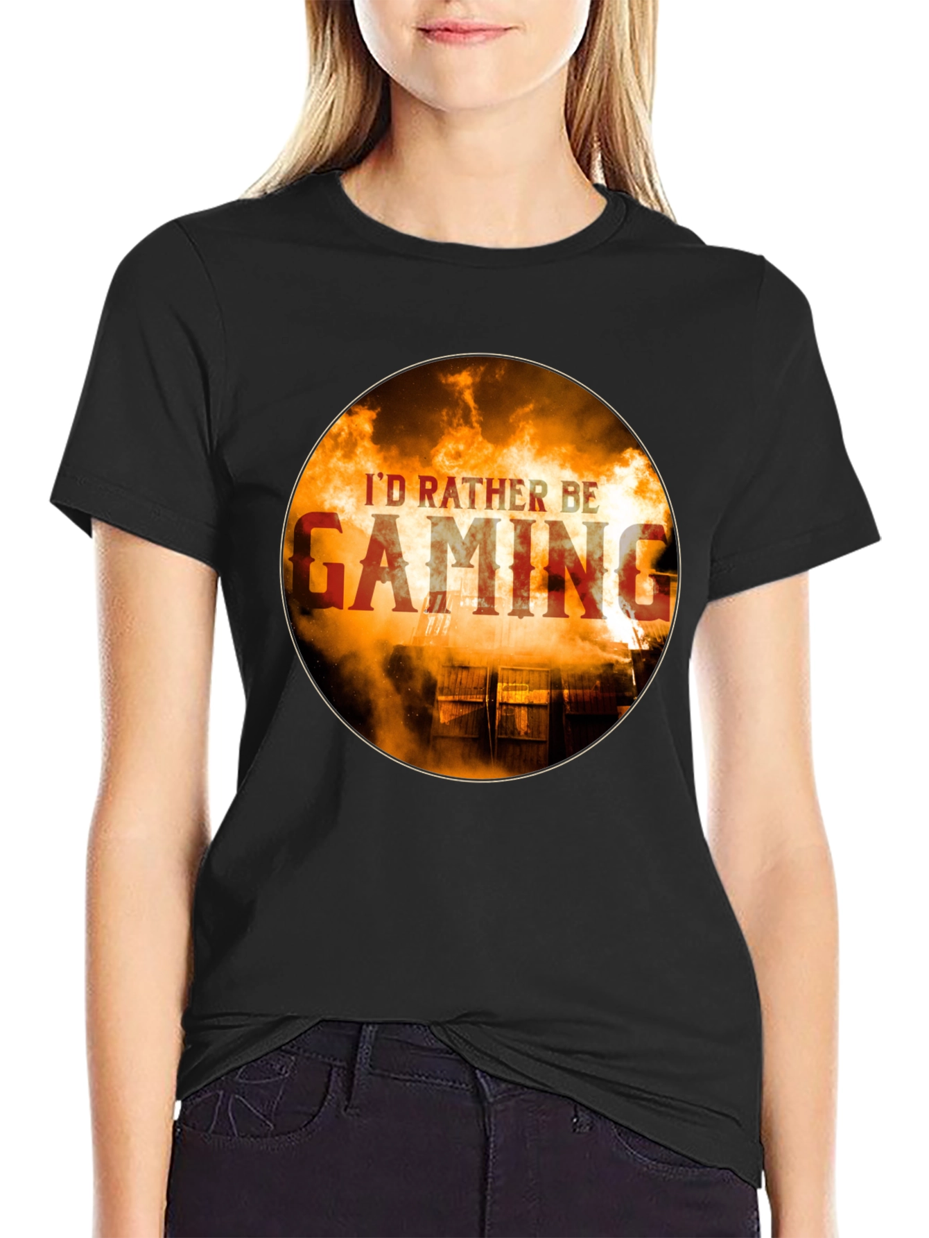 Id Rather Be Gaming T-Shirt - Gamer Style