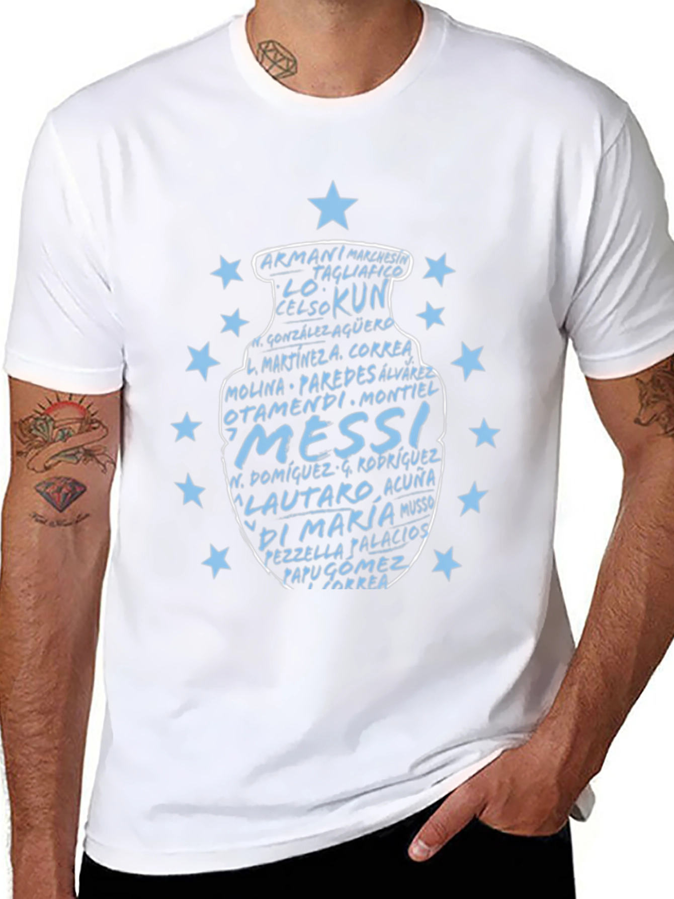 Argentina Soccer Team Names T-Shirt