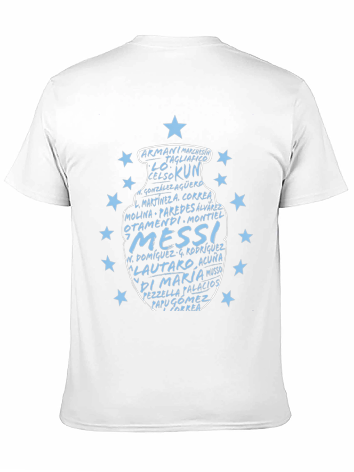 Argentina Soccer Team Names T-Shirt