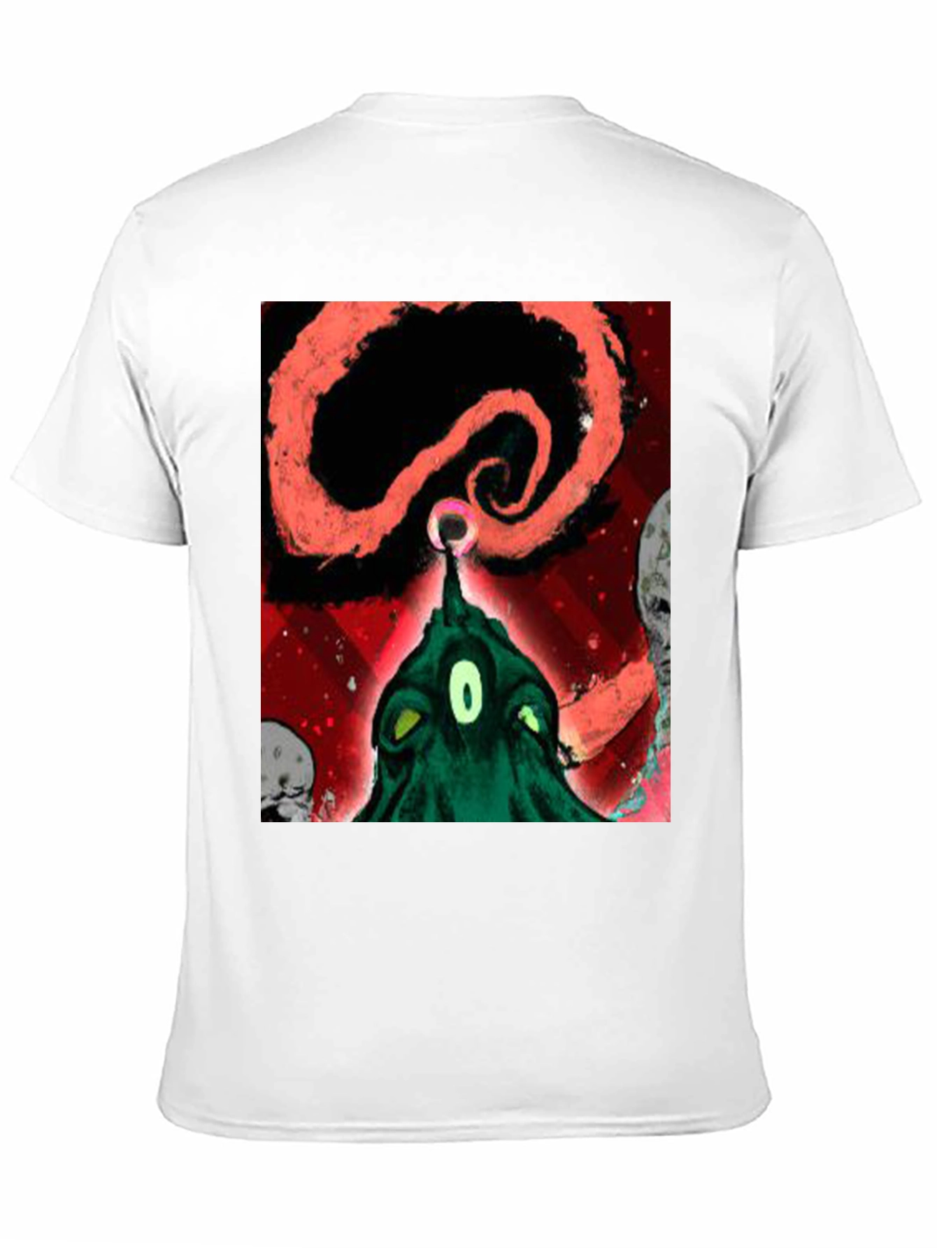 Surreal Alien Graphic Black T-Shirt
