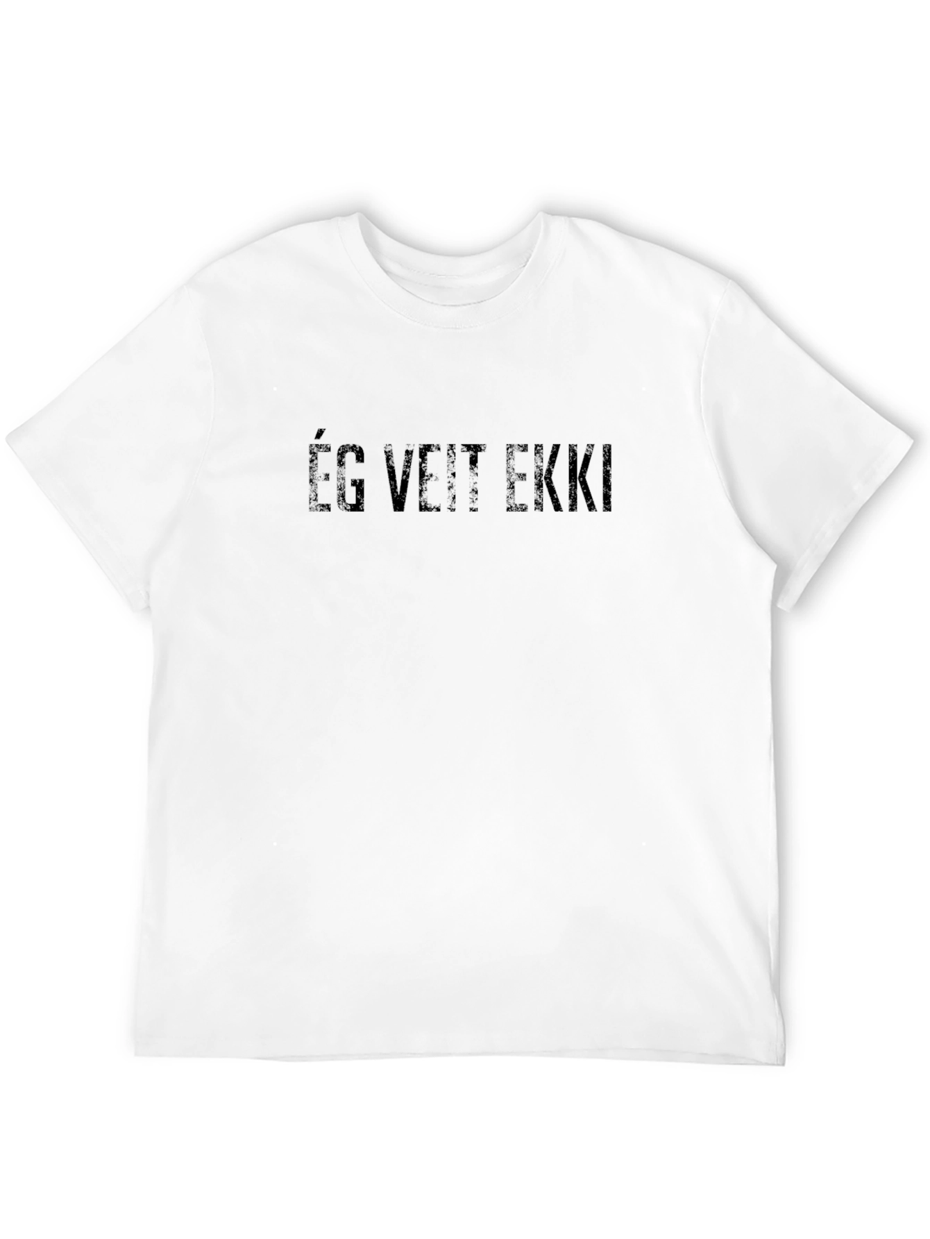 Ég Veit Ekki Black T-Shirt Casual Wear