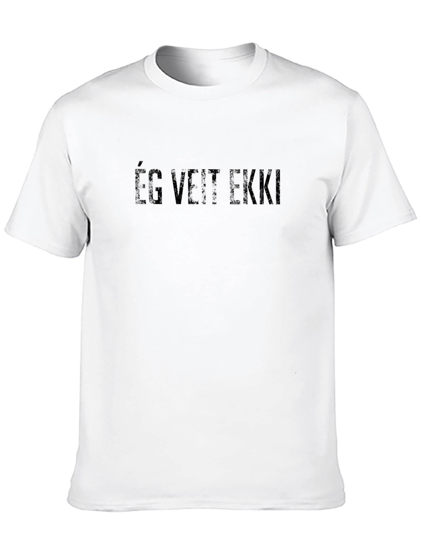 Ég Veit Ekki Black T-Shirt Casual Wear