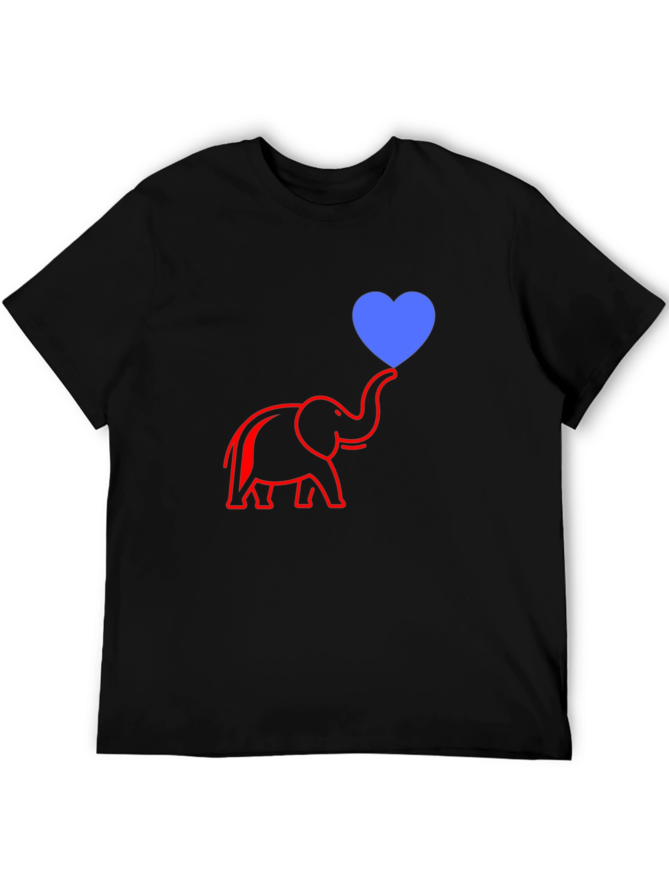 Elephant Heart Graphic Tee - Modern Casual Style
