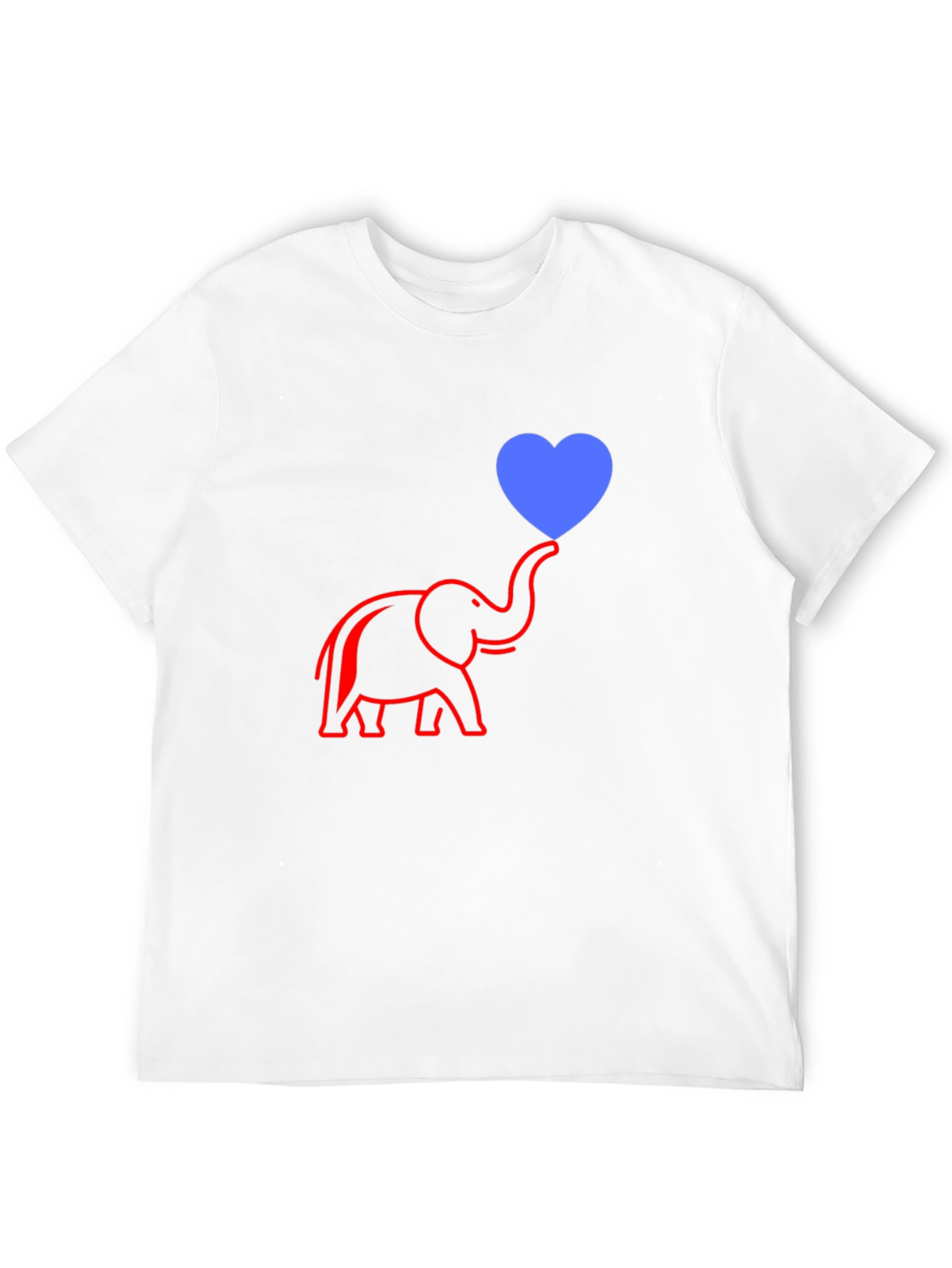 Elephant Heart Graphic Tee - Modern Casual Style
