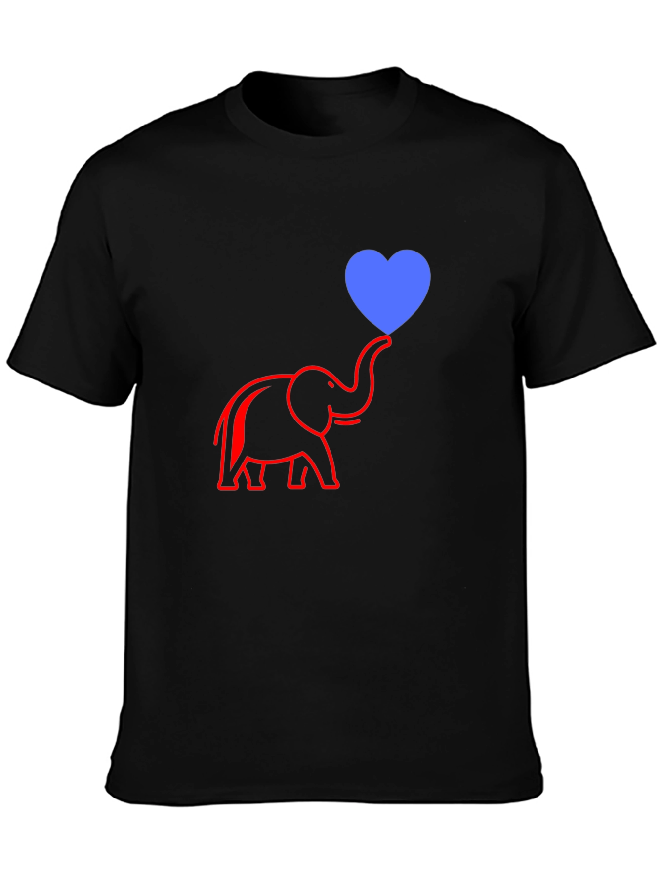 Elephant Heart Graphic Tee - Modern Casual Style