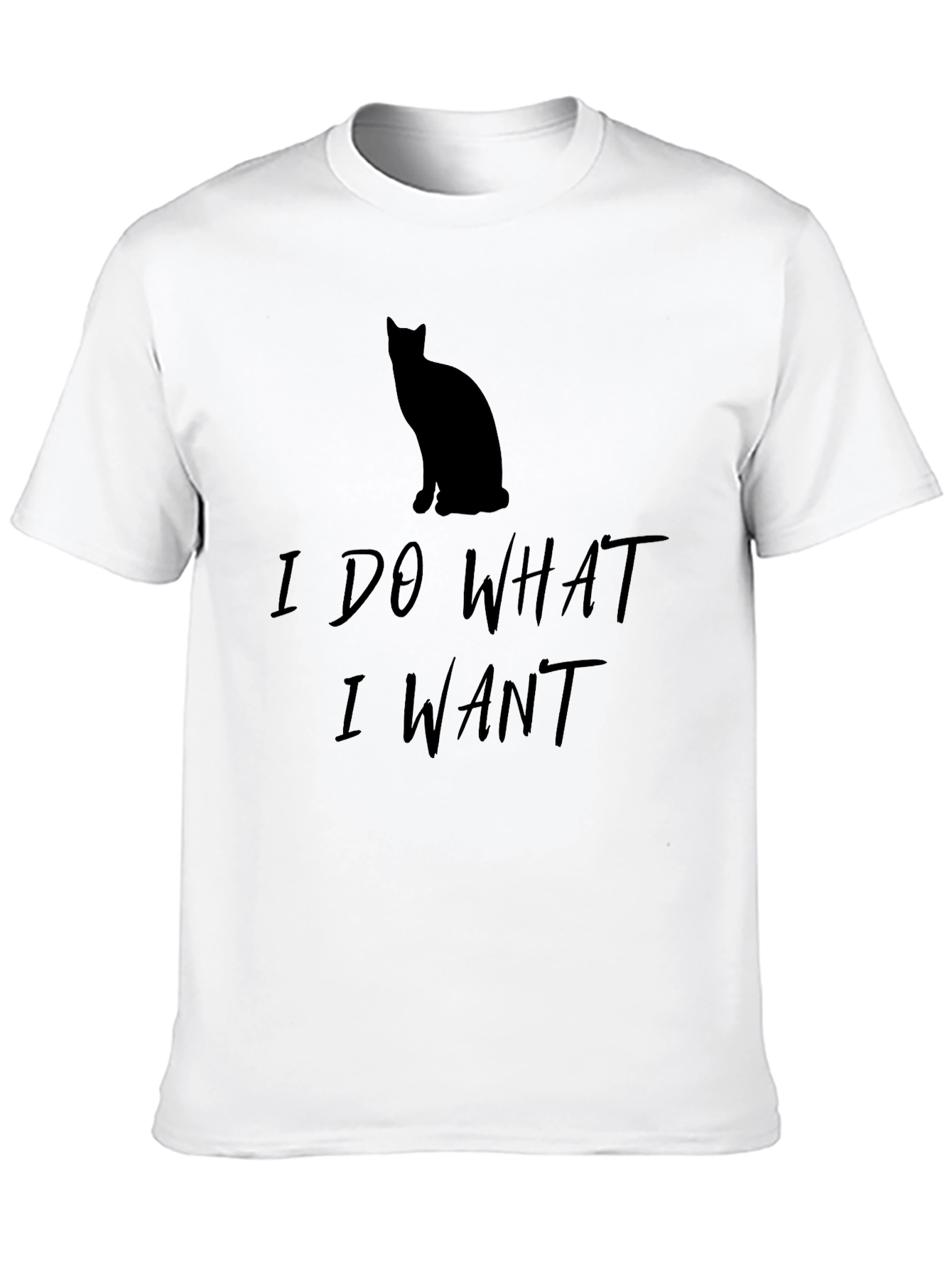 I Do What I Want Black Cat T-Shirt