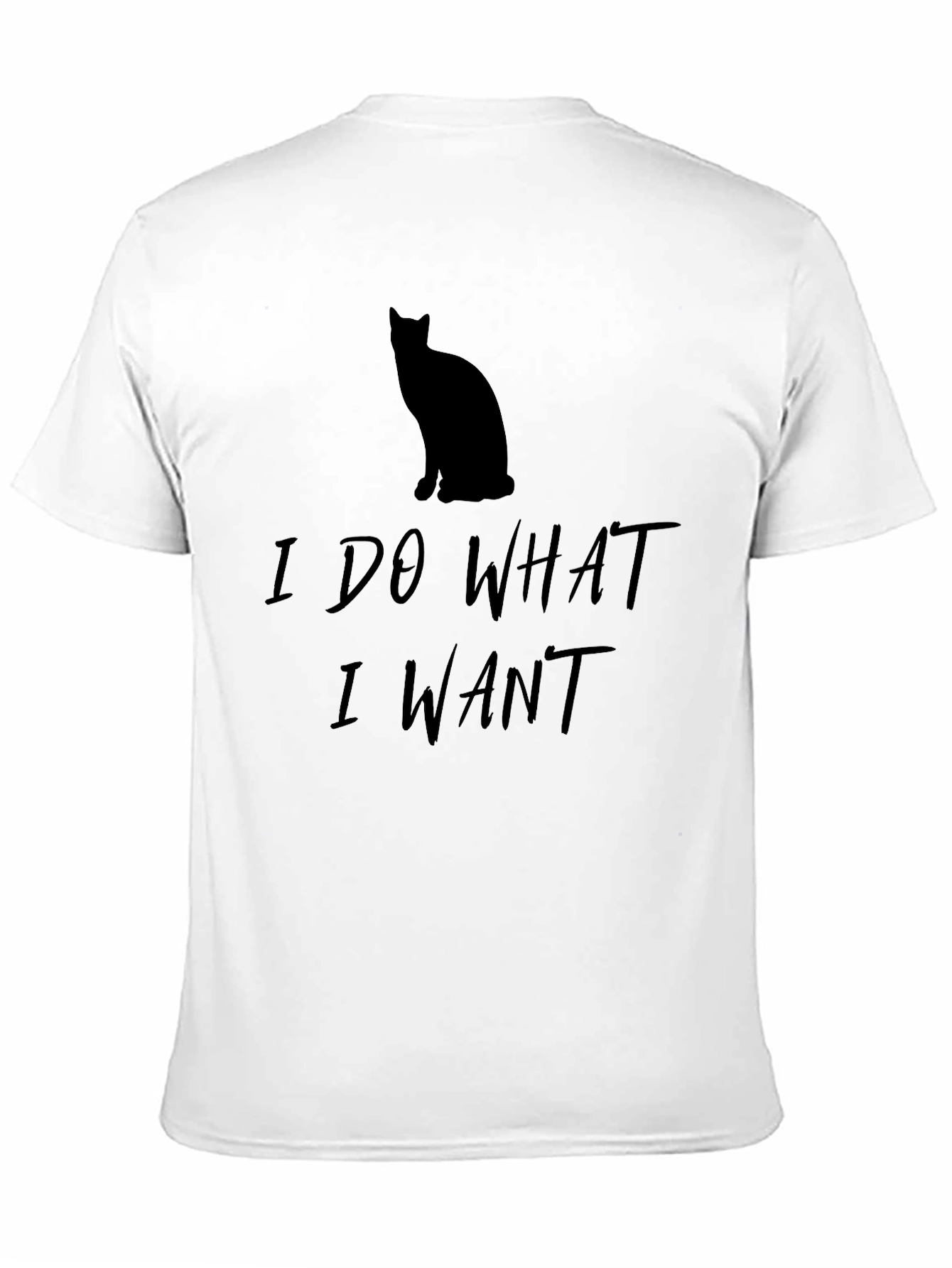 I Do What I Want Black Cat T-Shirt