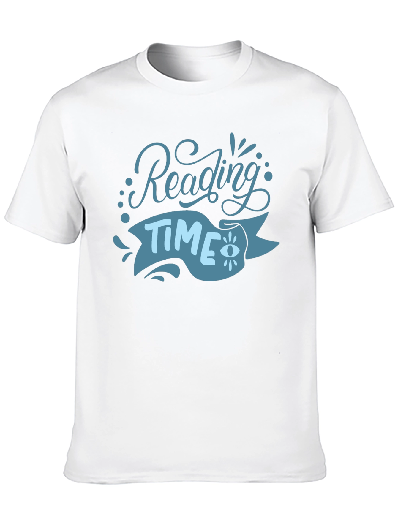 Reading Time Graphic Tee - Black Cotton T-Shirt