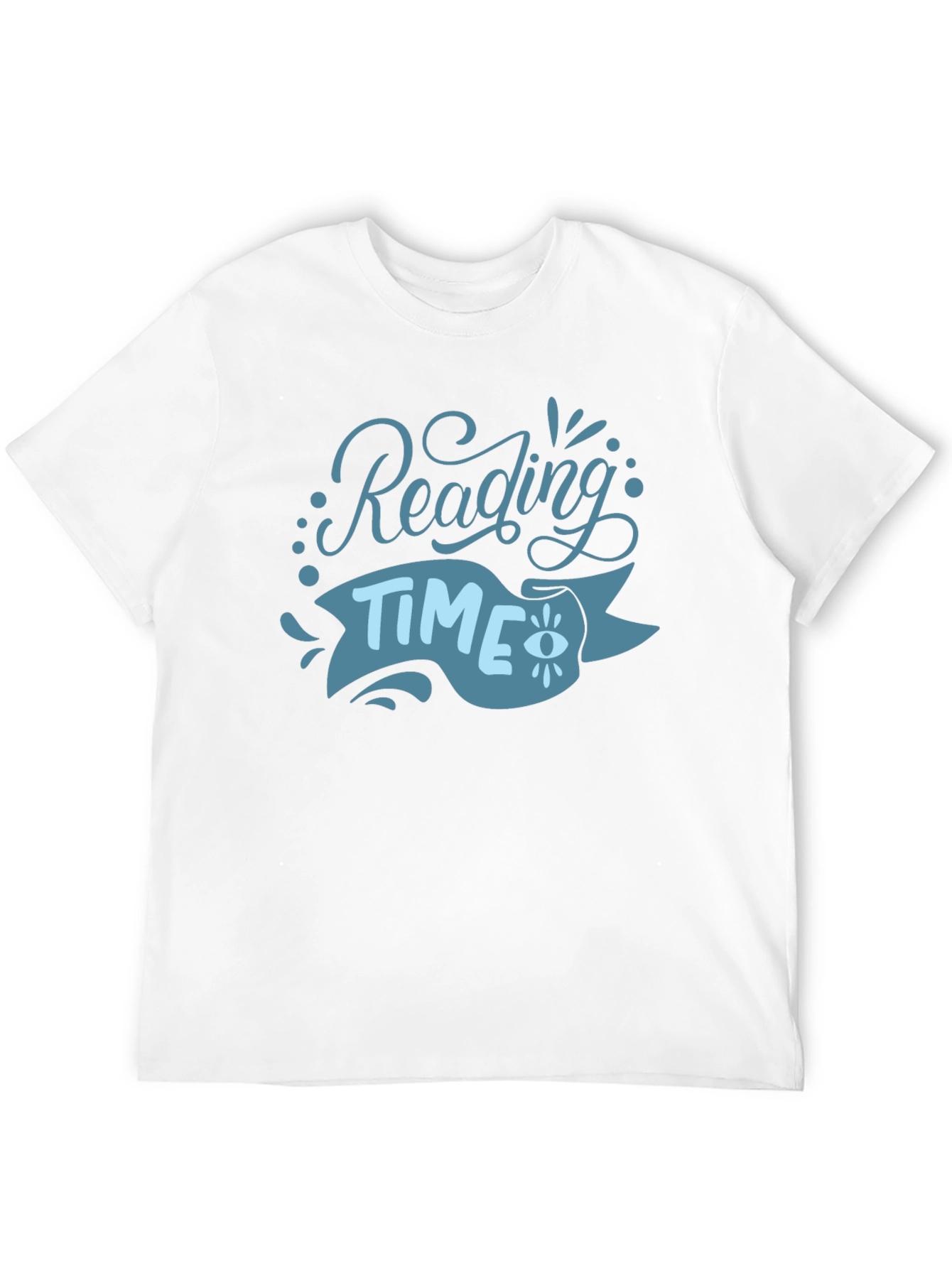 Reading Time Graphic Tee - Black Cotton T-Shirt