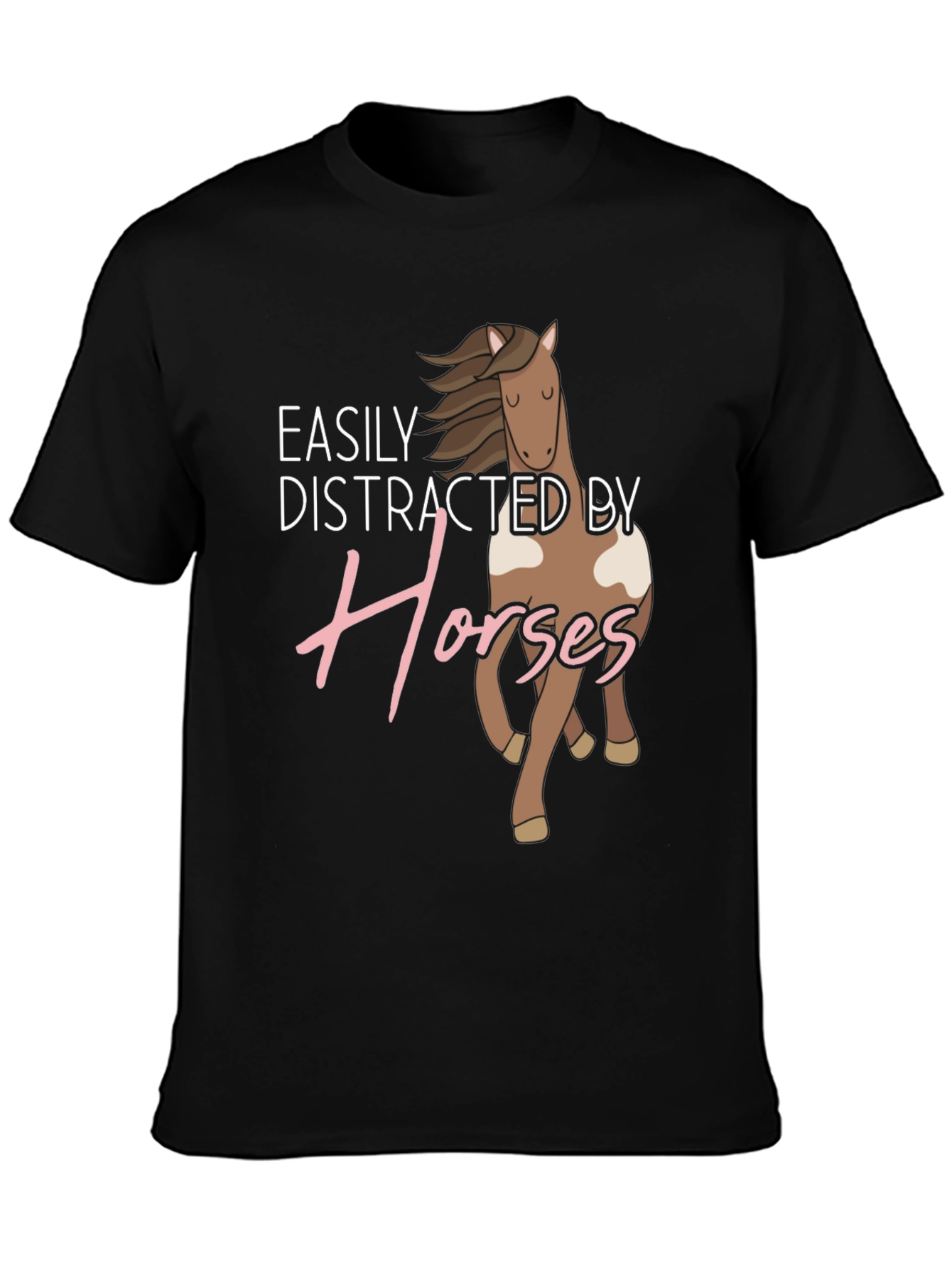Easily Distracted By Horses Graphic Tee