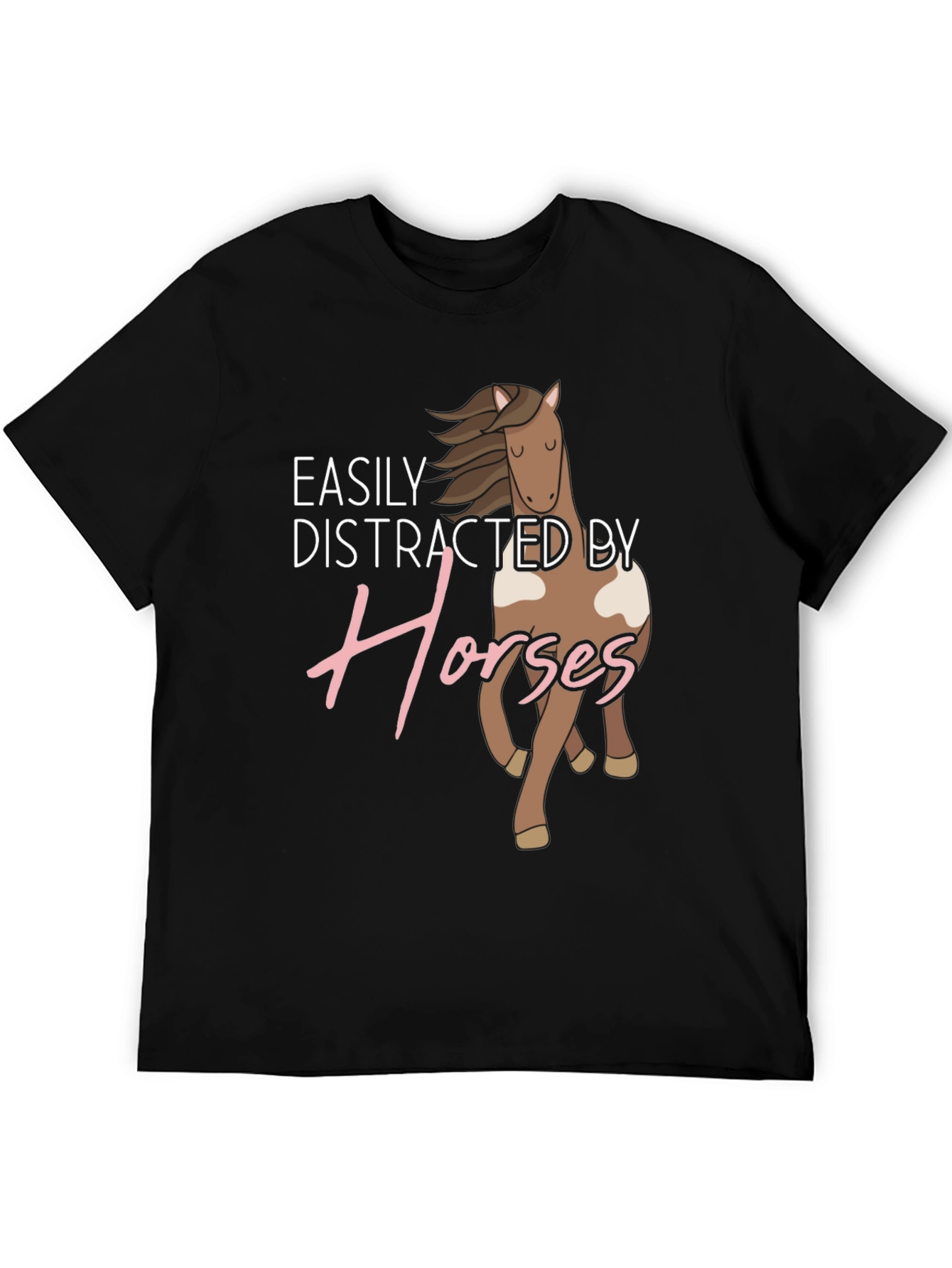Easily Distracted By Horses Graphic Tee
