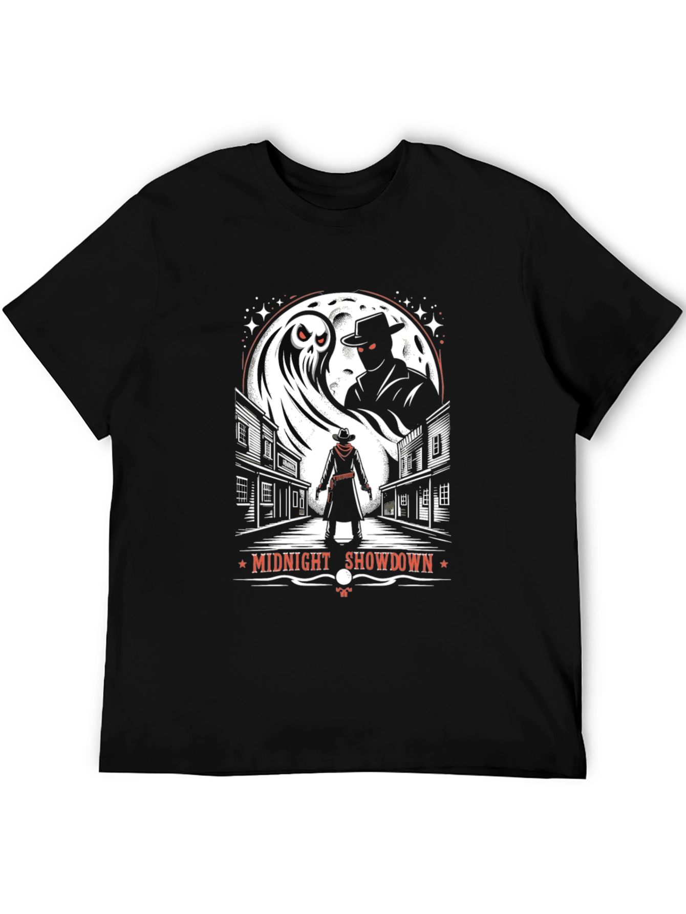 Midnight Showdown Graphic Tee - Western Ghost