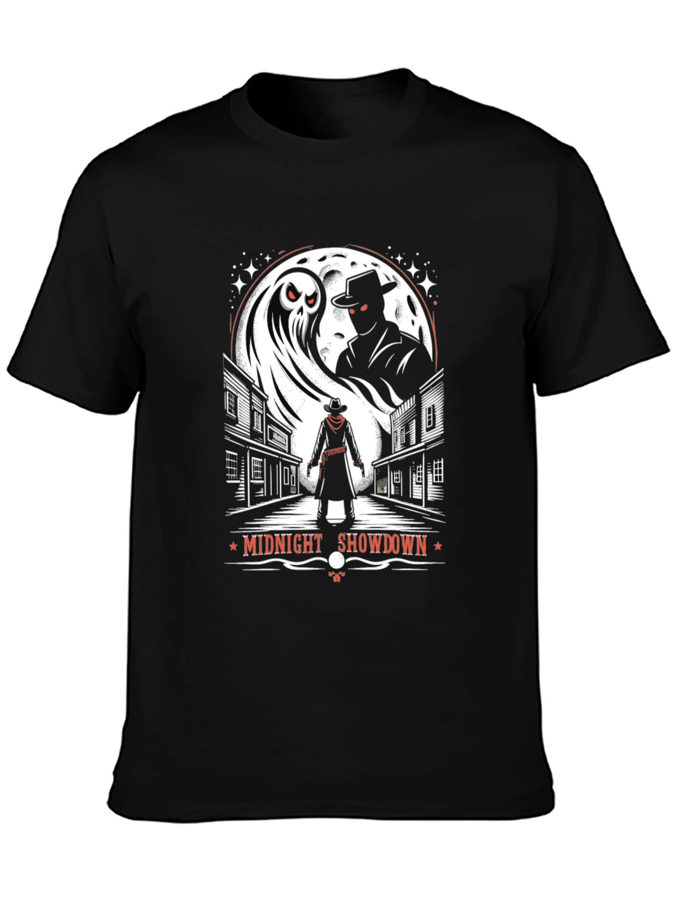Midnight Showdown Graphic Tee - Western Ghost