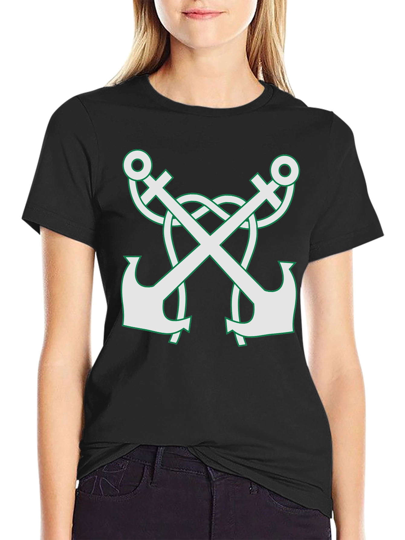 Anchor Celtic Knot T-Shirt - Black