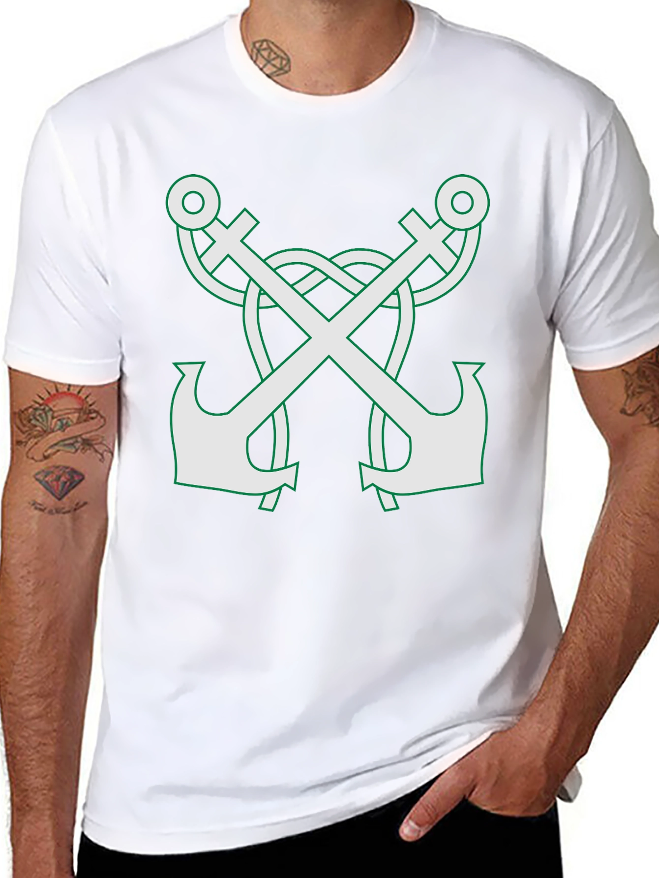 Anchor Celtic Knot T-Shirt - Black