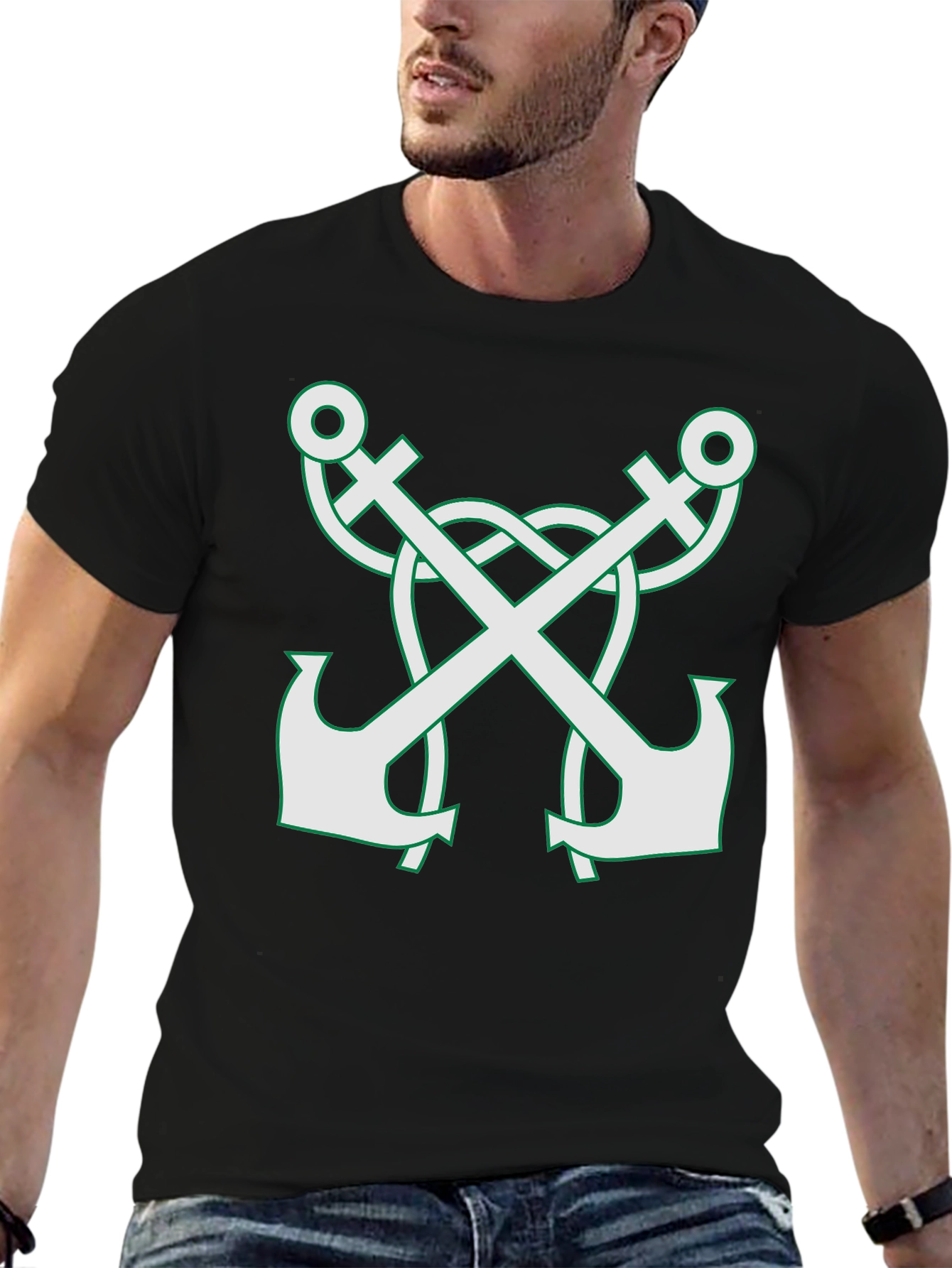 Anchor Celtic Knot T-Shirt - Black