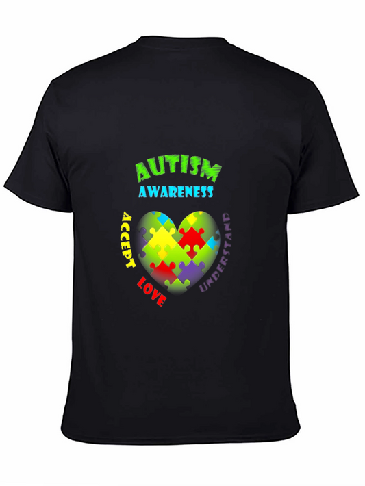 Autism Awareness Heart Puzzle T-Shirt