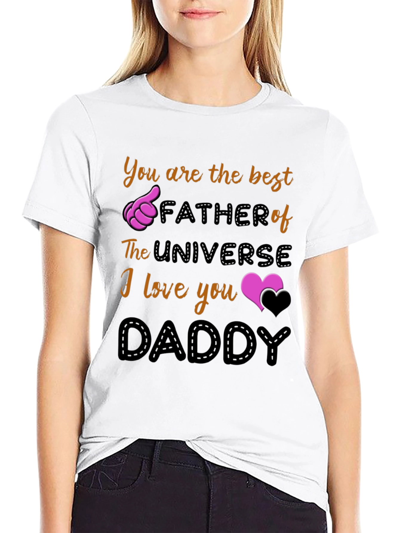 Best Dad Ever T-Shirt - Universe Fathers Day Gift