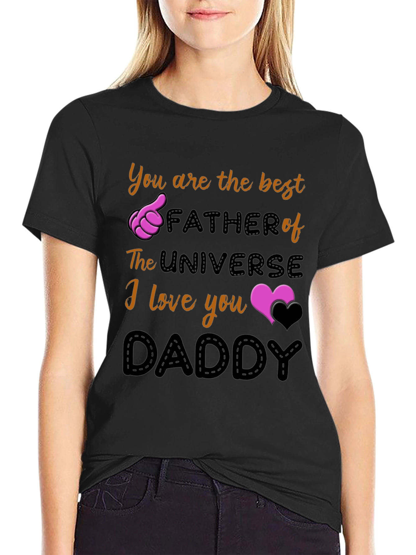 Best Dad Ever T-Shirt - Universe Fathers Day Gift