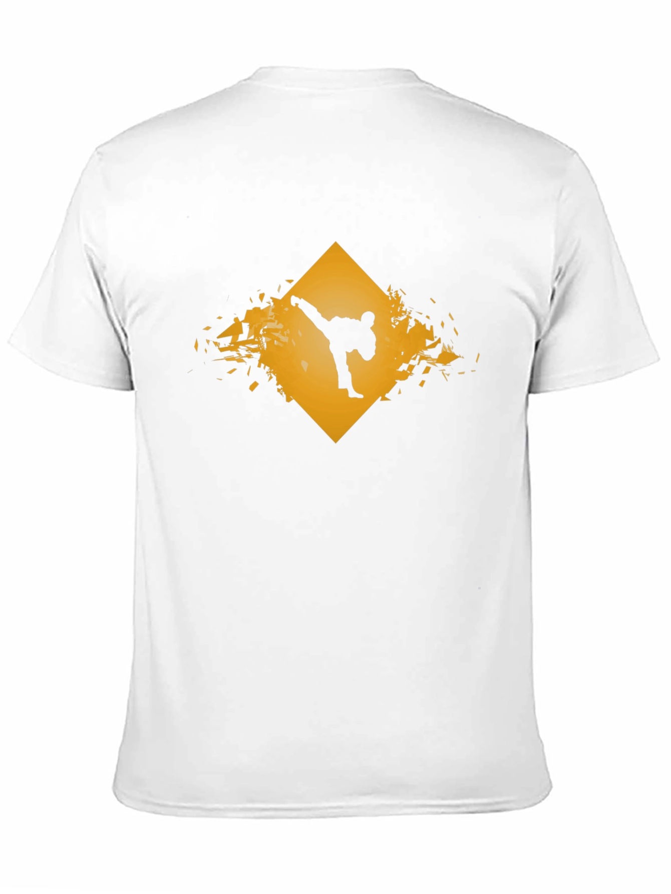 Martial Arts Graphic Tee - Black Karate Kick Shirt