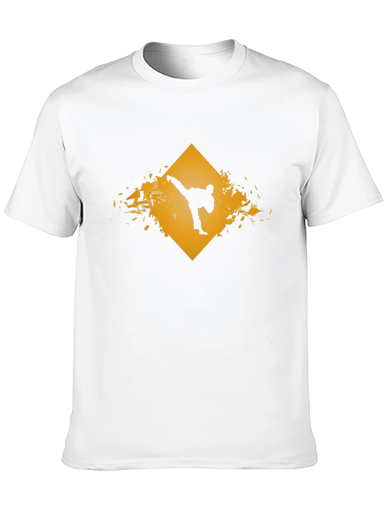 Martial Arts Graphic Tee - Black Karate Kick Shirt