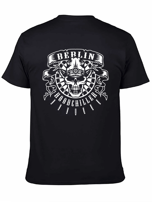 Berlin Hoodchiller Skull Graphic Tee - Black