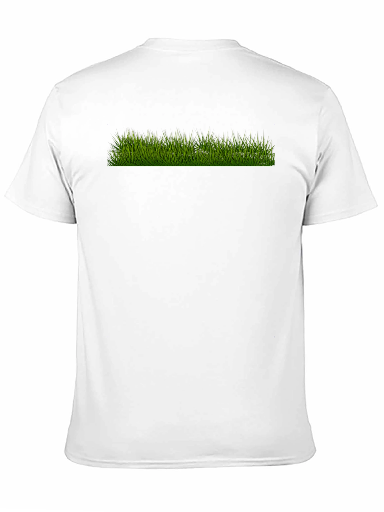 Green Grass Graphic Black T-Shirt