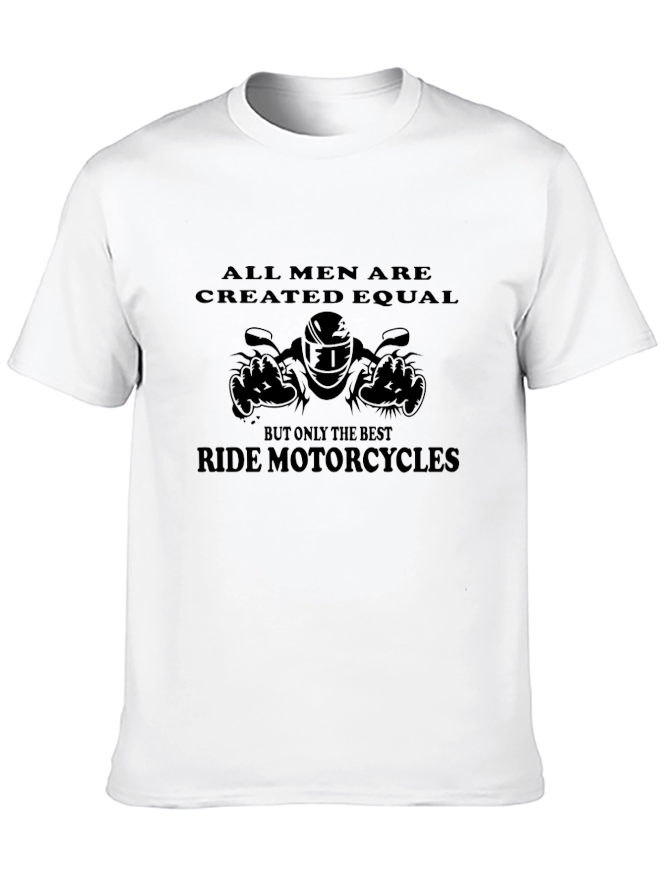 Mens Black Motorcycle T-Shirt