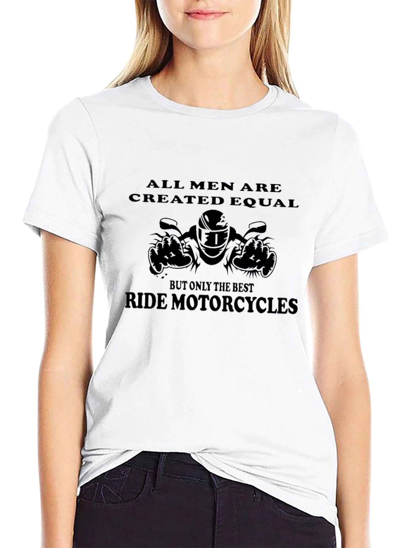 Mens Black Motorcycle T-Shirt
