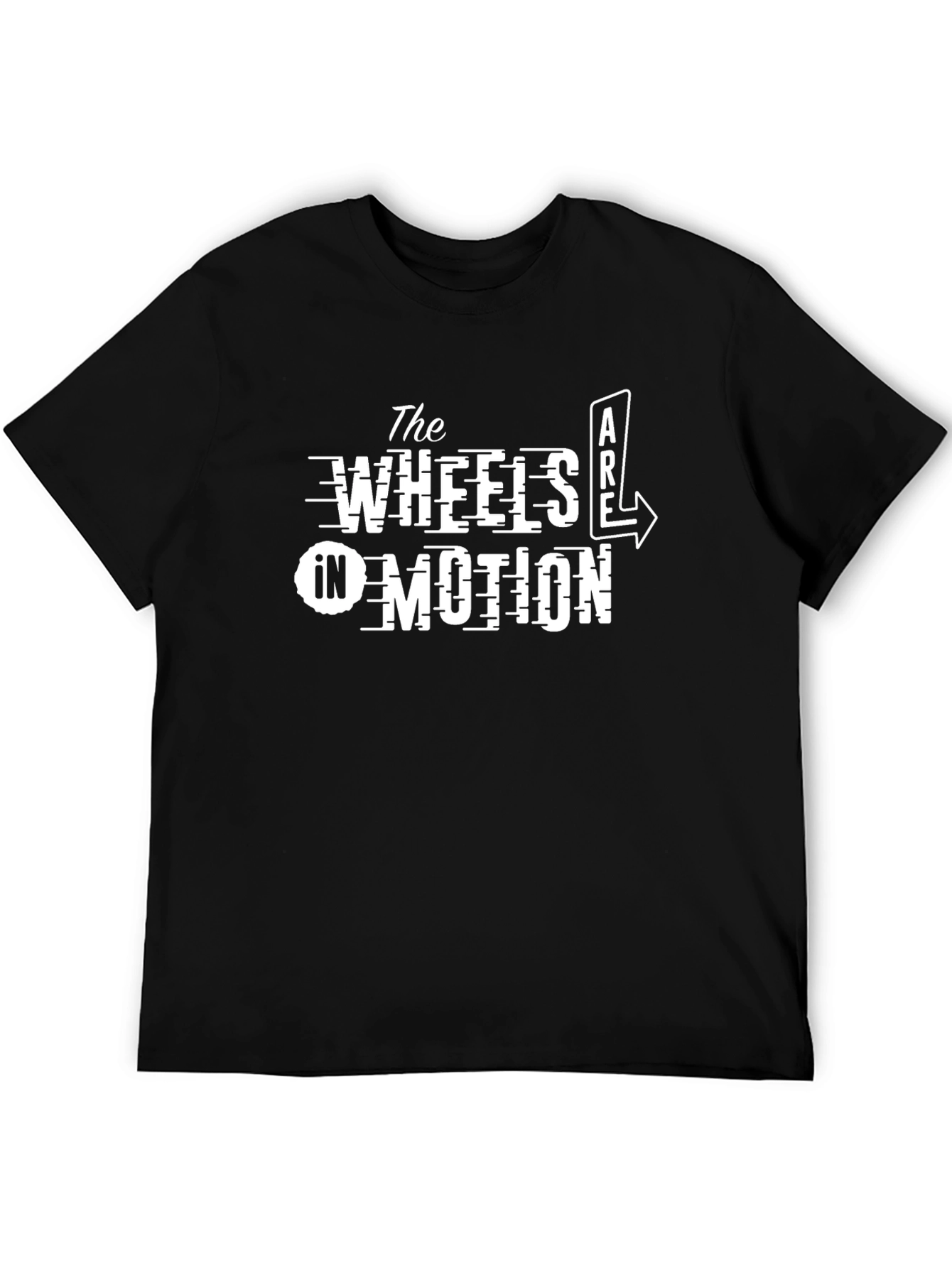 Wheels in Motion Graphic Tee - Black